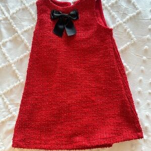 H&M Red Dress with Black Bow